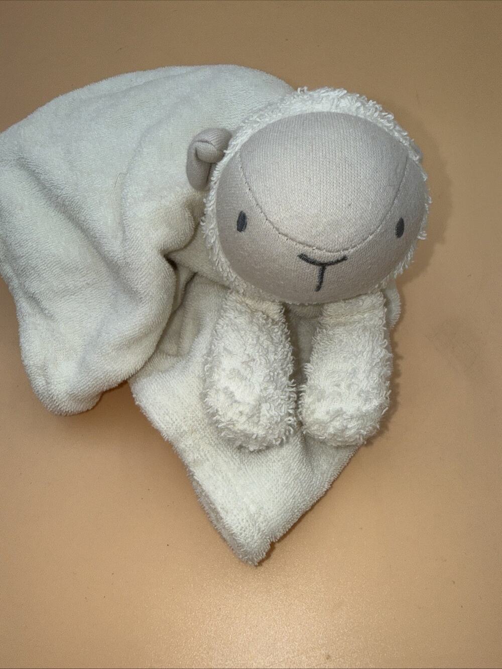Emily & Oliver Lamb Sheep Rabbit &Bear Lovey Baby Security Blanket Organic Terry